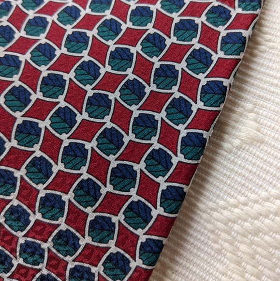 Vintage silk mens tie - Aquascutum London Made in Canada - Picture 7 of 8
